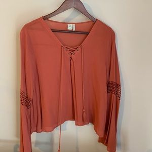 Bell Sleeved Paper Crane Long Sleeve